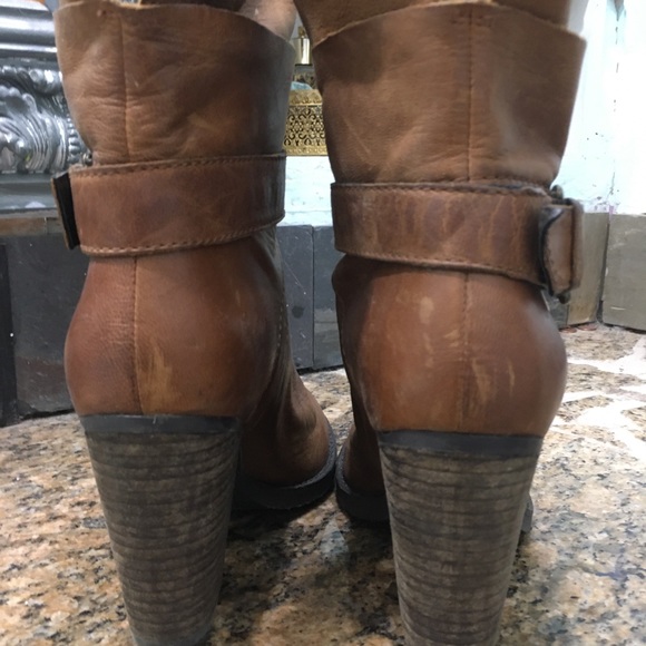 Steve Madden brown leather booties 7.5 - Picture 4 of 7